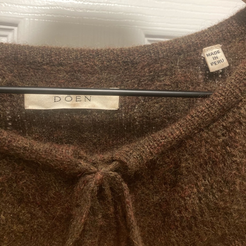 Doen Alpaca Magpie Pointelle Sweater - Picture 4 of 8